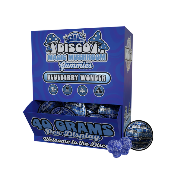 Disco Magic Mushroom Gummies Gravity Display 40G