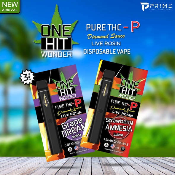 One Hit Wonder THCP Diamond Sauce Live Rosin Disposable 3G