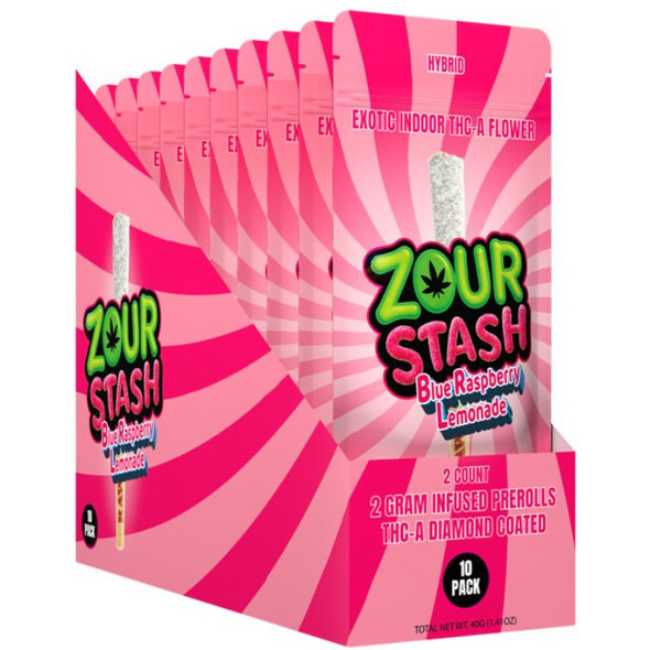 Zour Stash THCA Pre Rolls Diamond Coated 2G