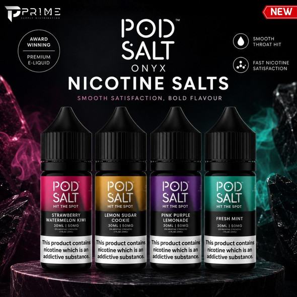 Pod Salt Onyx Nicotine Salts