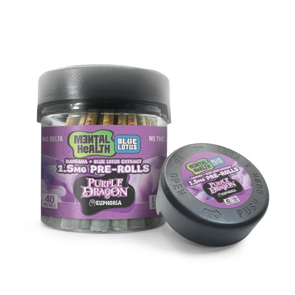 Mental Health Blue Lotus Pre Rolls Jar 1.5G