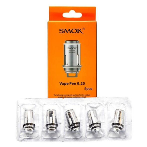 SMOK Vape Pen Coils - 5/PACK Dual Coil 0.25ohm