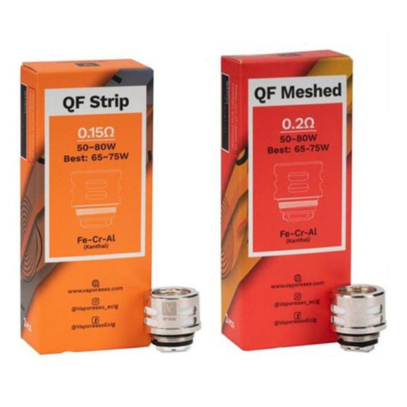 VAPORESSO QF Coils 3/PACK Meshed 0.2ohm, Strip 0.15ohm