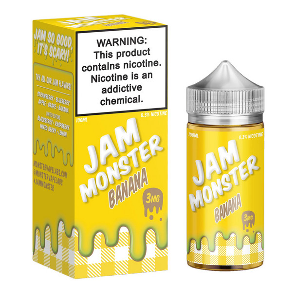 JAM MONSTER TOBACCO FREE NICOTINE 100mL E-LIQUID BANANA