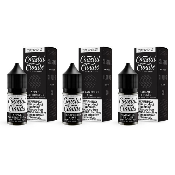 COASTAL CLOUDS T.F.N SALT E-LIQUID 30 ML
THREE DIFFERENT FLAVORS