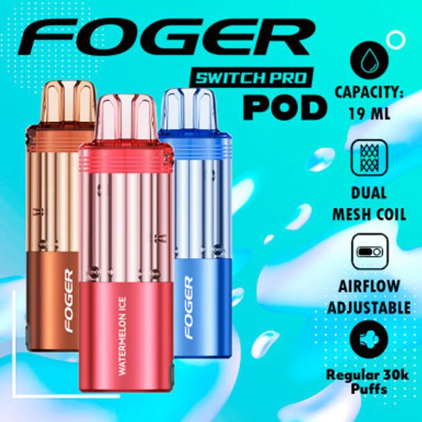 Foger Switch Pro Disposable Pod Features