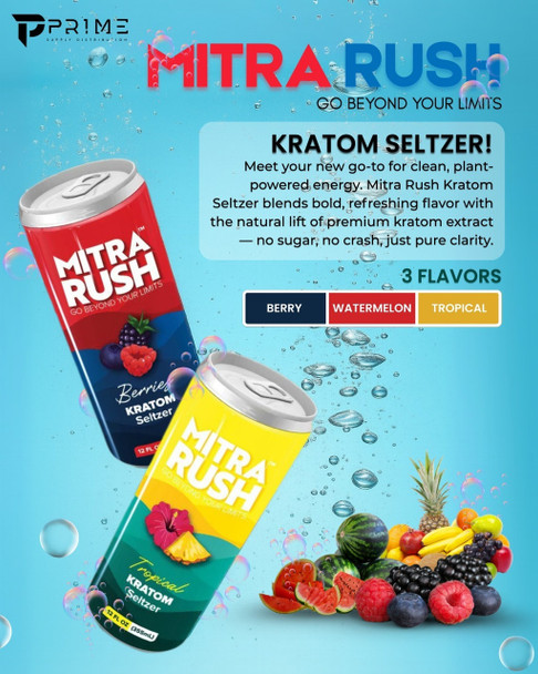 Mitra Rush Kratom Seltzer