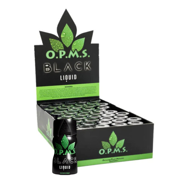 OPMS Black Kratom Extract Liquid Shots 375MG