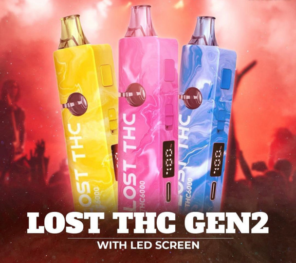 Lost THC6000 Live Resin Disposable Vape 6G