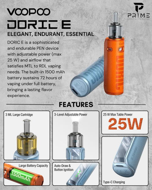VOOPOO DORIC E POD KIT 1500 mAH