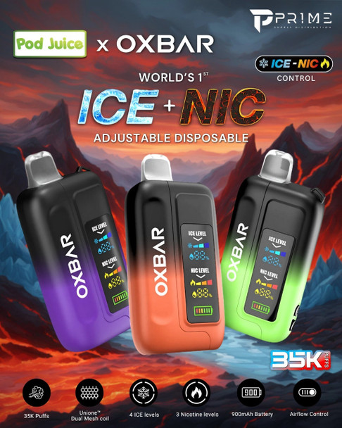 Pod Juice x OXBAR ICE-NIC 35K Vape