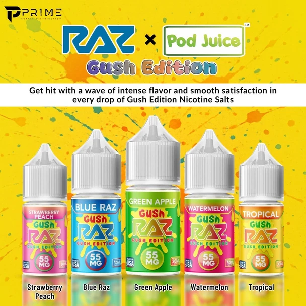 Raz x Pod Juice Gush Edition Nicotine Salts