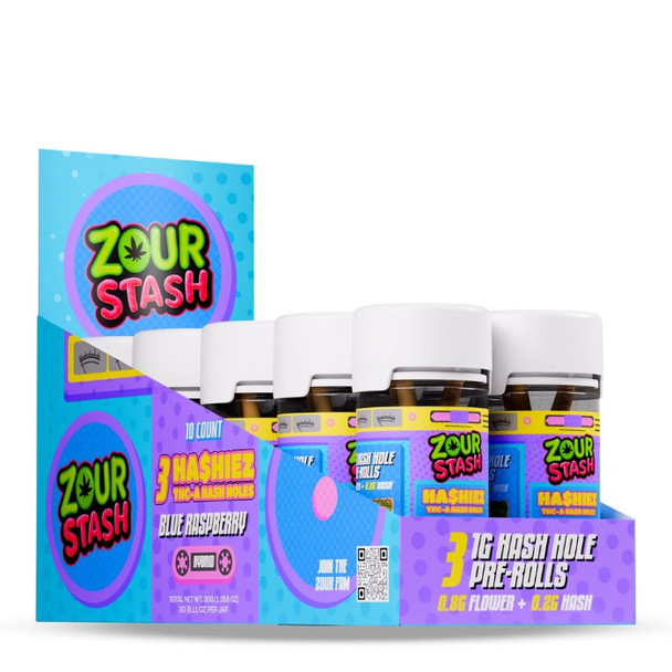 Zour Stash Hashiez THCA Hash Holes Pre Rolls 1G
