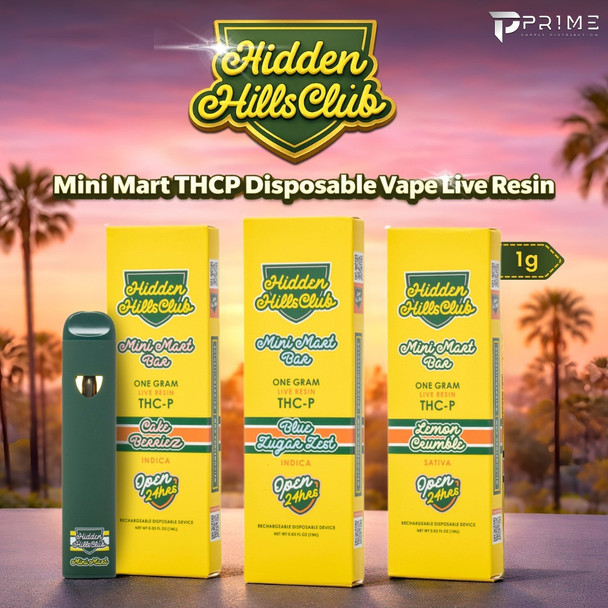 Hidden Hills Club Mini Mart THCP Disposable Vape Live Resin 1G