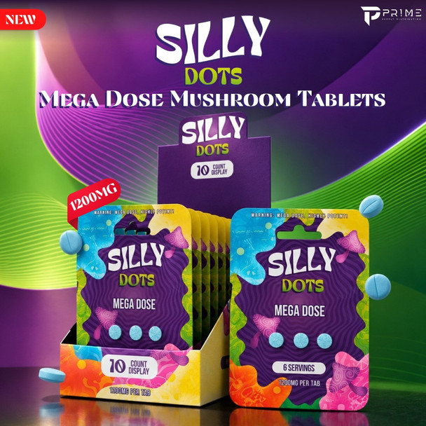 Silly Dots Mega Dose Mushroom Tablets 1200MG