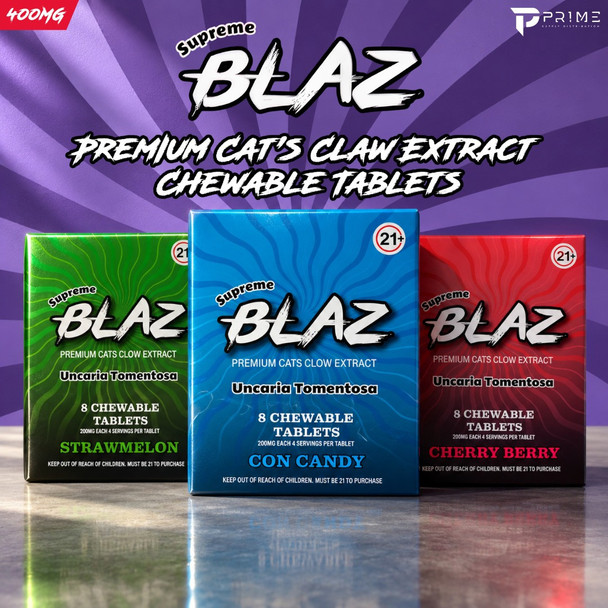Supreme Blaz Cat Claw Tablets Chewable 400MG 8 Pieces