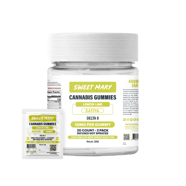 Sweet Mary Delta 9 Gummies 400MG TX Compliant