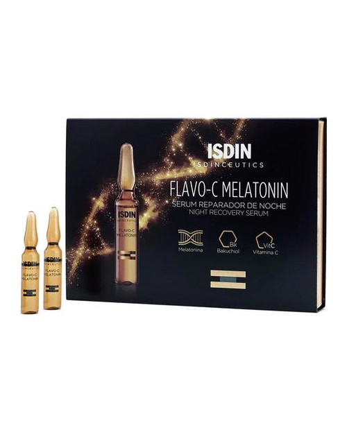 ISDINCEUTICS FLAVO-C MELATONIN SERUM NOCHE 10AMPOLLASX2ML