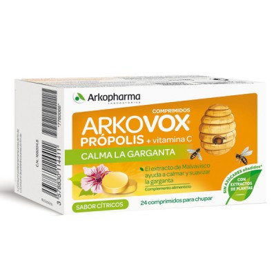 ARKOVOX PROPOLIS + VITAMINA C 24 COMPRIMIDOS FRAMBUESA