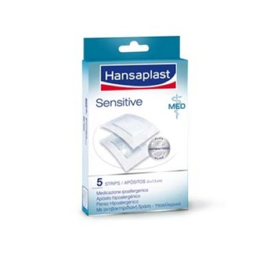 HANSAPLAST MED SENSITIVE ESTERIL- 5 APOSITOS ADHESIVOS (TIRA 5 X 7\'5 CM)