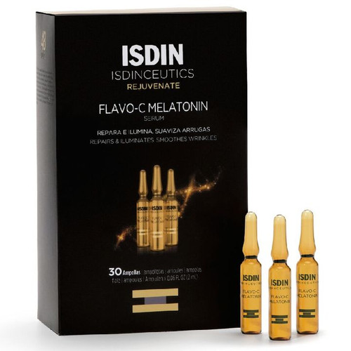 ISDINCEUTICS FLAVO-C MELATONIN SERUM NOCHE 30AMPOLLASX2ML