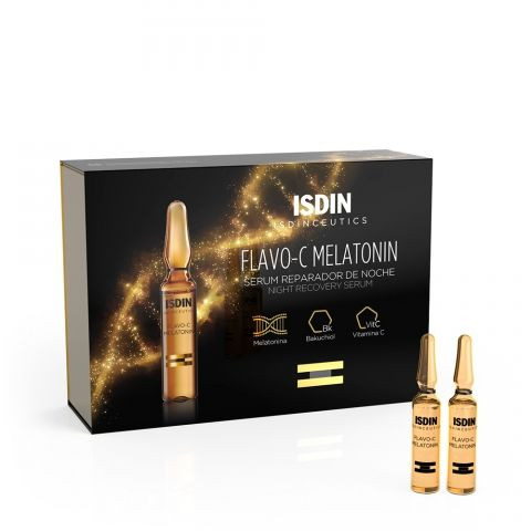 ISDINCEUTICS FLAVO-C MELATONIN SERUM NOCHE 30AMPOLLASX2ML