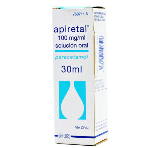 APIRETAL 100 mg/ml SOLUCION ORAL, 1 frasco de 30 ml APIRETAL 100 mg/ml SOLUCION ORAL, 1 frasco de 30 ml