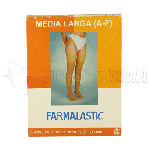 FARMALASTIC MEDIA LARGA COMPRESIÓN FUERTE TALLA MEDIANA