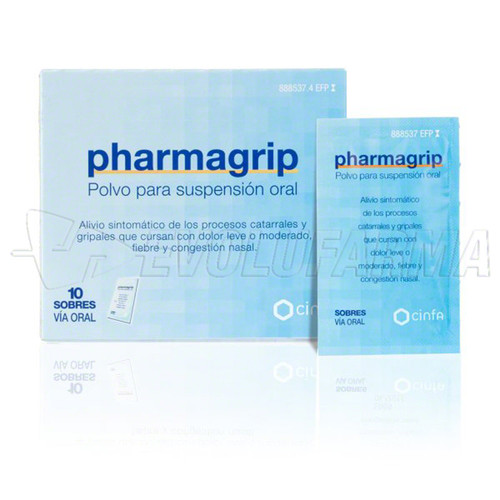 PHARMAGRIP FORTE POLVO PARA SUSPENSION ORAL , 10 sobres PHARMAGRIP FORTE POLVO PARA SUSPENSION ORAL , 10 sobres