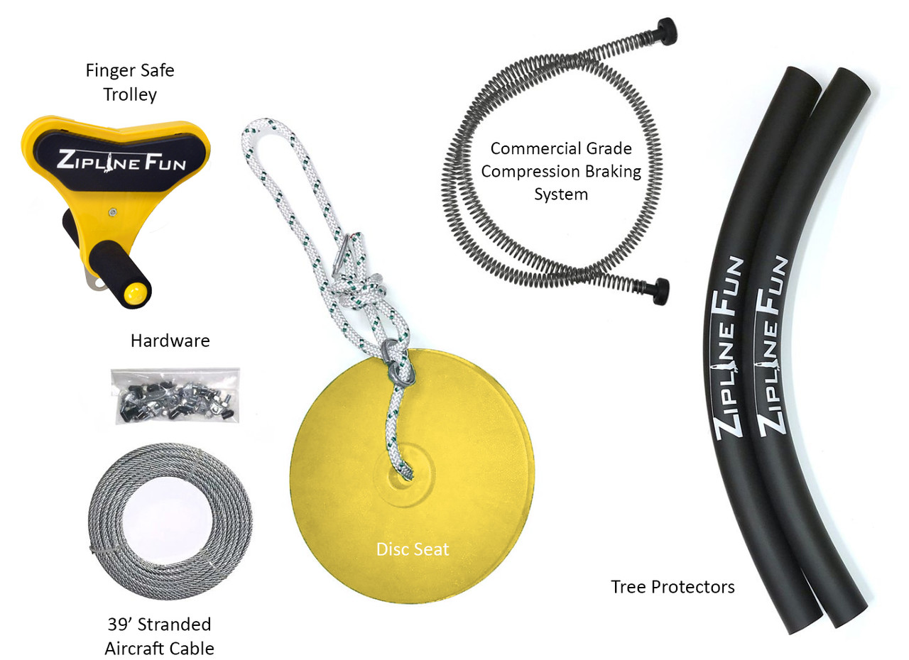 Total Z35 - 35' Zip Line Bundle - Adventure Parks