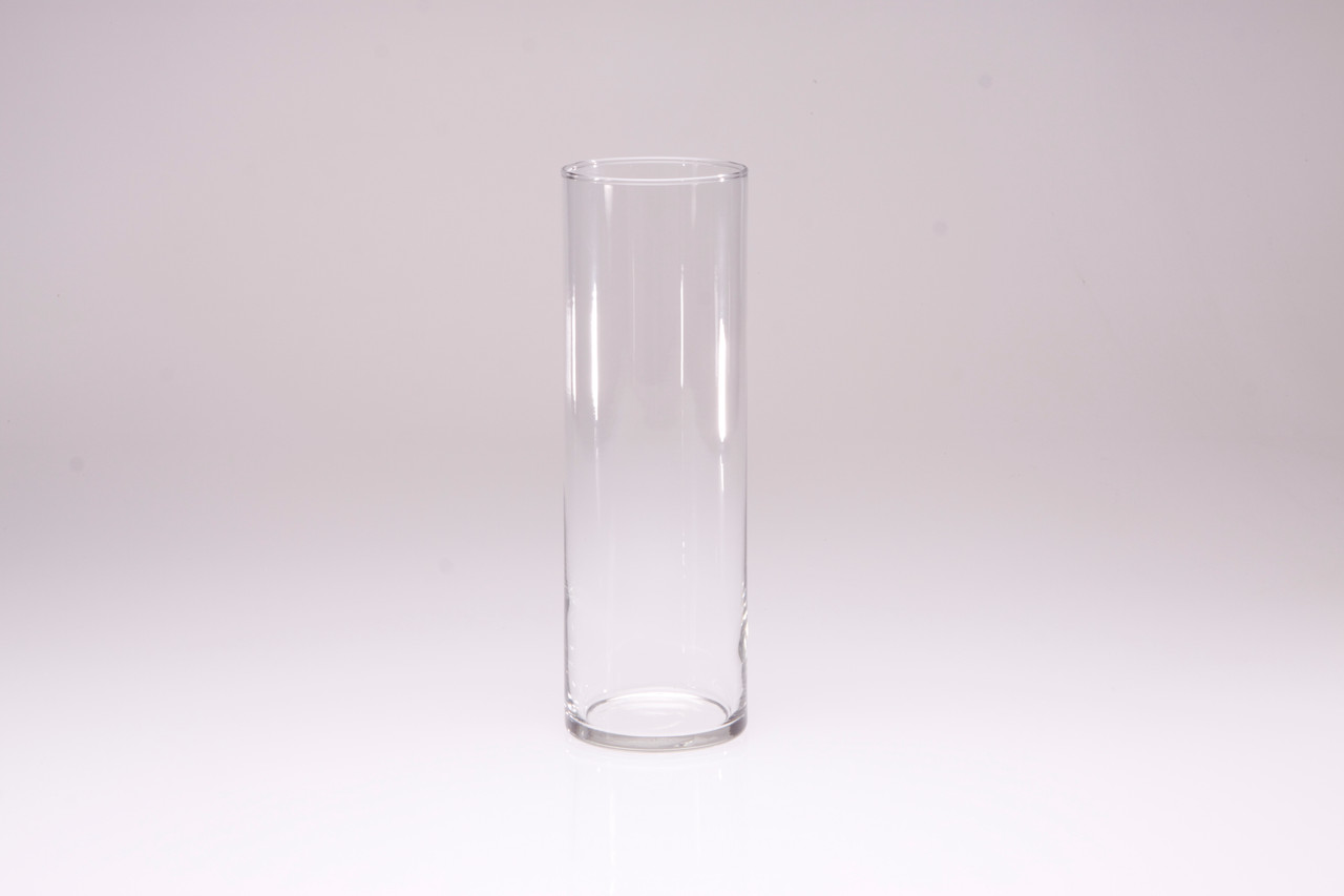 10.5in Tall Cylinder Clear Glass Vase - Jacobson