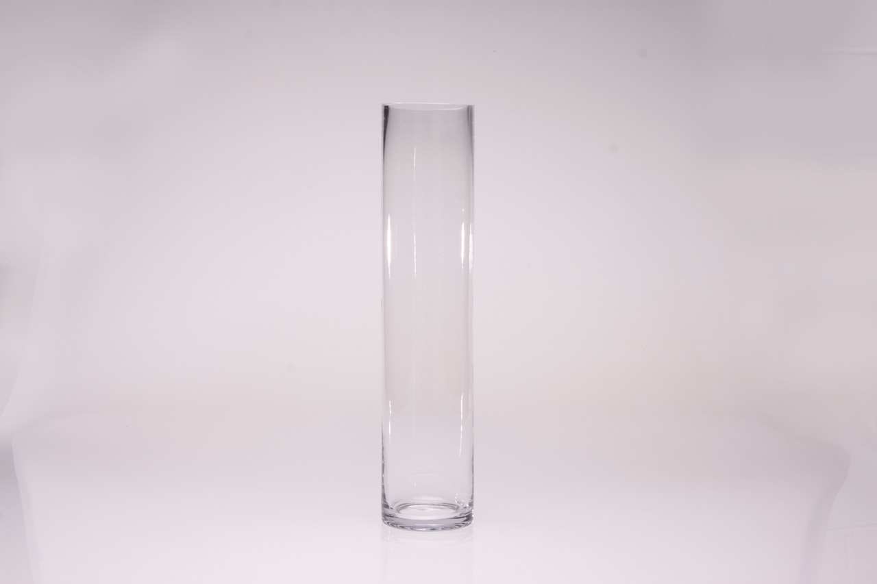18in Tall Cylinder Clear Glass Vase - Jacobson