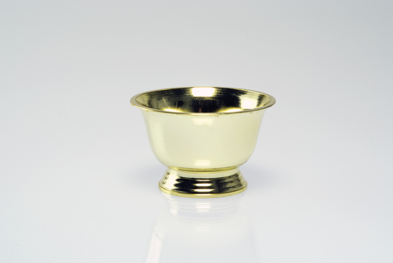 8in Wide Plastic Revere Compote Bowl - Gold - Jacobson