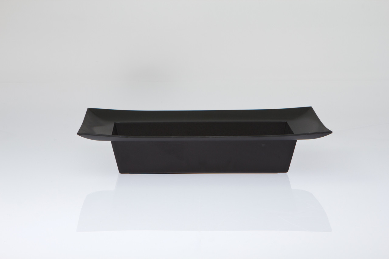 Long Rectangular Container Bowl 9in Wide 4in Long Rectangular Plastic Bowl - Onyx - Jacobson