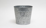8.5in Wide Snow Storm Galvanized Tin Pot Cover