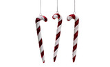 7.5in Candy Cane Ornament - Red White