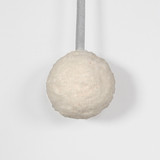 100mm Snowball Ornament with Hanger - White