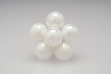 30mm Glass Stem Ornament - Opal White (Set of 72)