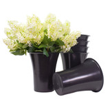 10in Tall Floral Storage Refrigerator Bucket - Black