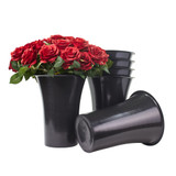 13in Tall Floral Storage Refrigerator Bucket - Black