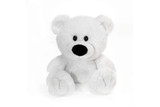 6in Tall Sitting Bear Plush  White