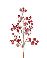 17.5in Snowed Cranberry Spray x3