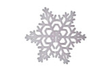 21.5in Foam 3D Snowflake with Glitter Snow