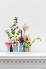 10.5in Long Totty Ceramic Bud Vase Set - Multicolor