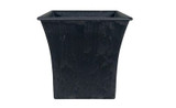 7in Square Flared Recycled Plastic Vase - Slate