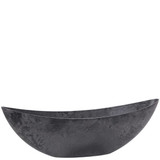 21.5in Long Recyled Plastic Boat Planter - Slate