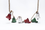52in Distressed Metal Bell Garland