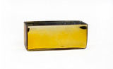 10in Long Rectangular Metallic Glass Vase - Gold