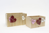 11in Love Garland Wood Box
