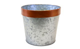 7.5in Wide Fall Copperhead Tin Pot Cover